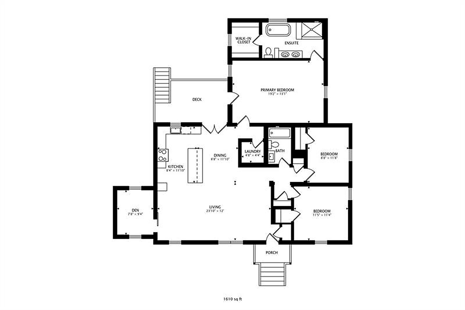 1261 Kenilworth Drive SW floor plan, 1,610 sq ft