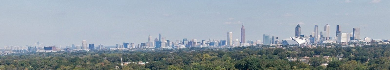 The downtown Atlanta skyline seen from 1669 Beecher St SW